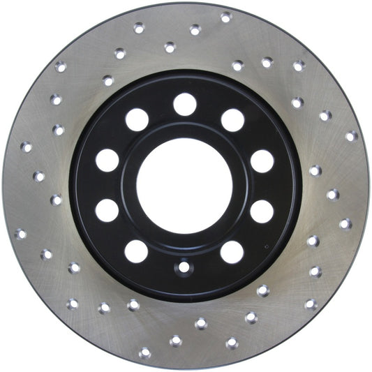 Stoptech 128.33131R Sport Cross-Drilled Disc Brake Rotors For Volkswagen Jetta