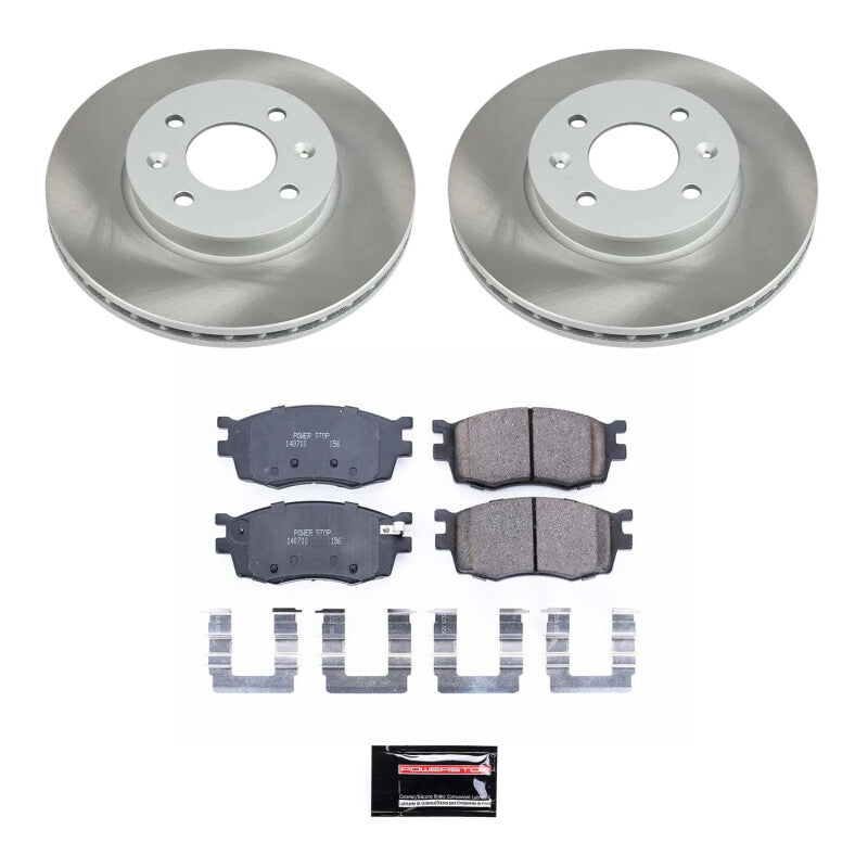 PowerStop 06-11 Kia Rio5 Front Semi-Coated Rotor Kit (SC4652)