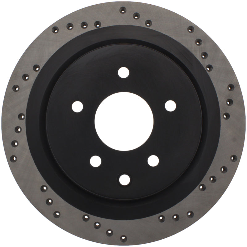 Stoptech 128.42088R Sport Cross-Drilled Disc Brake Rotors For Nissan Maxima
