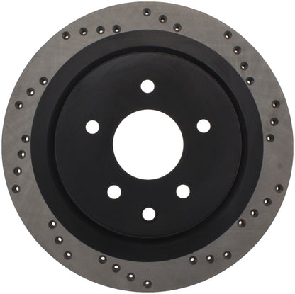 Stoptech 128.42088R Sport Cross-Drilled Disc Brake Rotors For Nissan Maxima