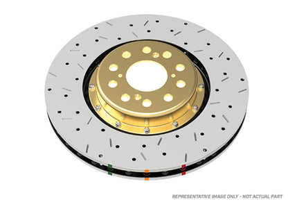 DBA 5000 Series F D&S 2P Front Rotor w/ Black Hat | Mitsubishi Evo X (08-15) (DBA52224BLKXS)