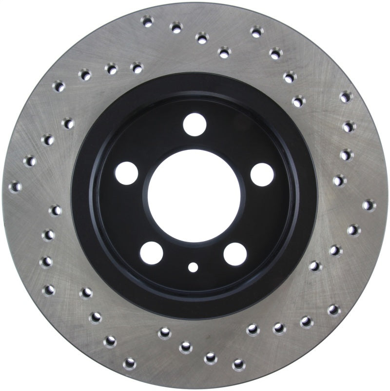 Stoptech 128.33069R Sport Cross-Drilled Disc Brake Rotors For Volkswagen Jetta