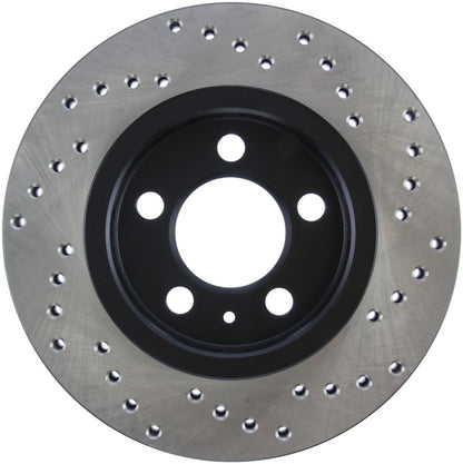 Stoptech 128.33069R Sport Cross-Drilled Disc Brake Rotors For Volkswagen Jetta