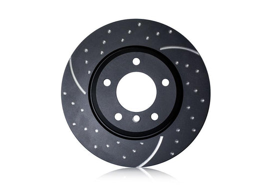 EBC GD Drilled & Slotted Front Rotor Set | 2016-2021 Honda Civic (GD7116)