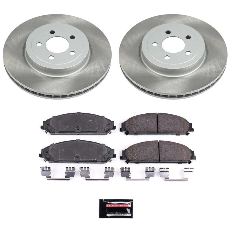 PowerStop 05-08 Dodge Magnum Front Semi-Coated Rotor Kit (SC2560)