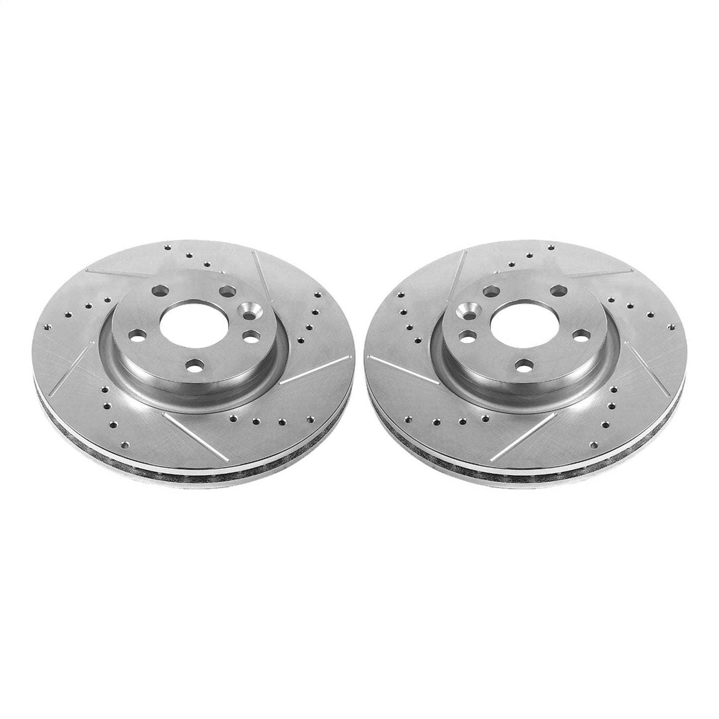 PowerStop Drilled & Slotted Front Rotors | Land Rover Range Rover Evoque (12-15) (EBR1000XPR)