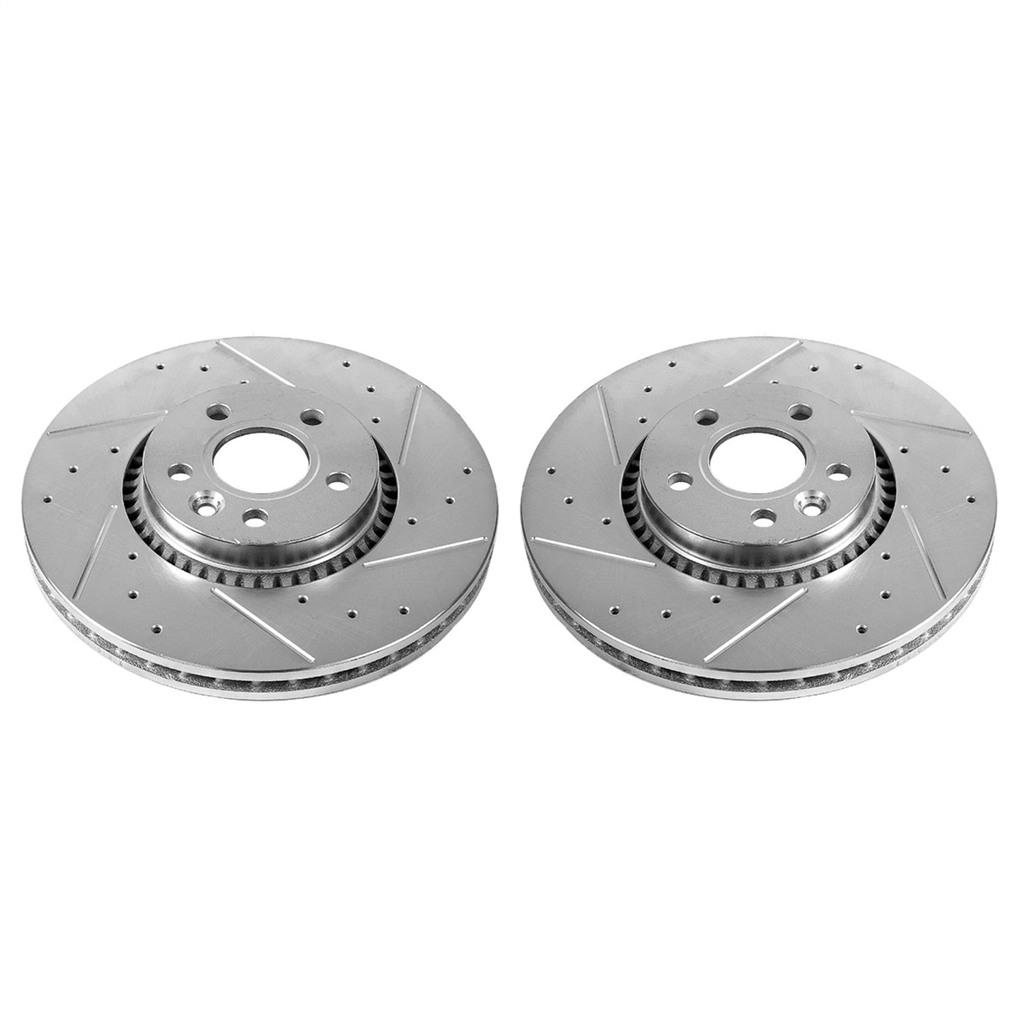 PowerStop Drilled & Slotted Front Rotors | Land Rover LR2 (08-15) (EBR1001XPR)