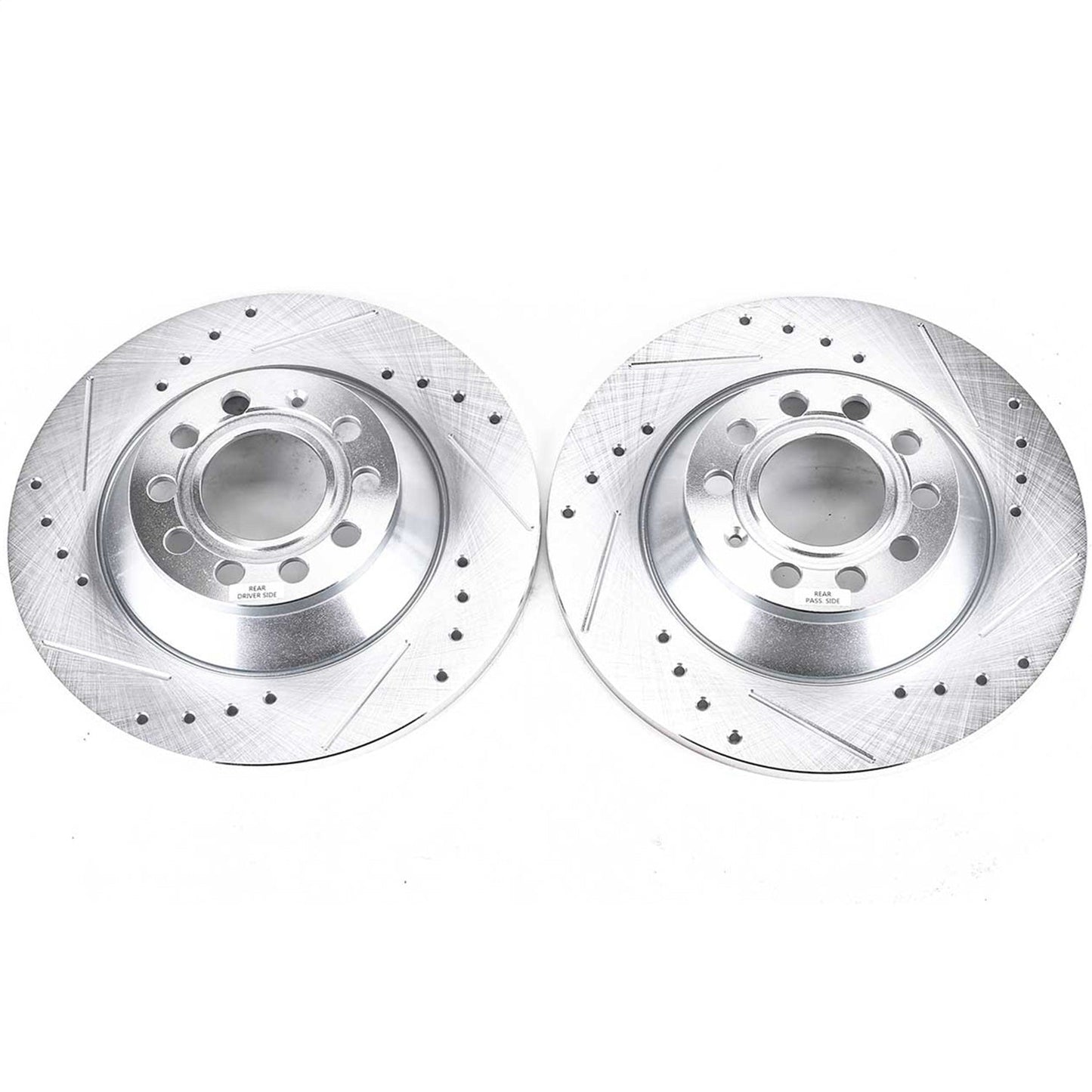 PowerStop Drilled & Slotted Rear Rotors | Audi A6 (05-11) (EBR1008XPR)
