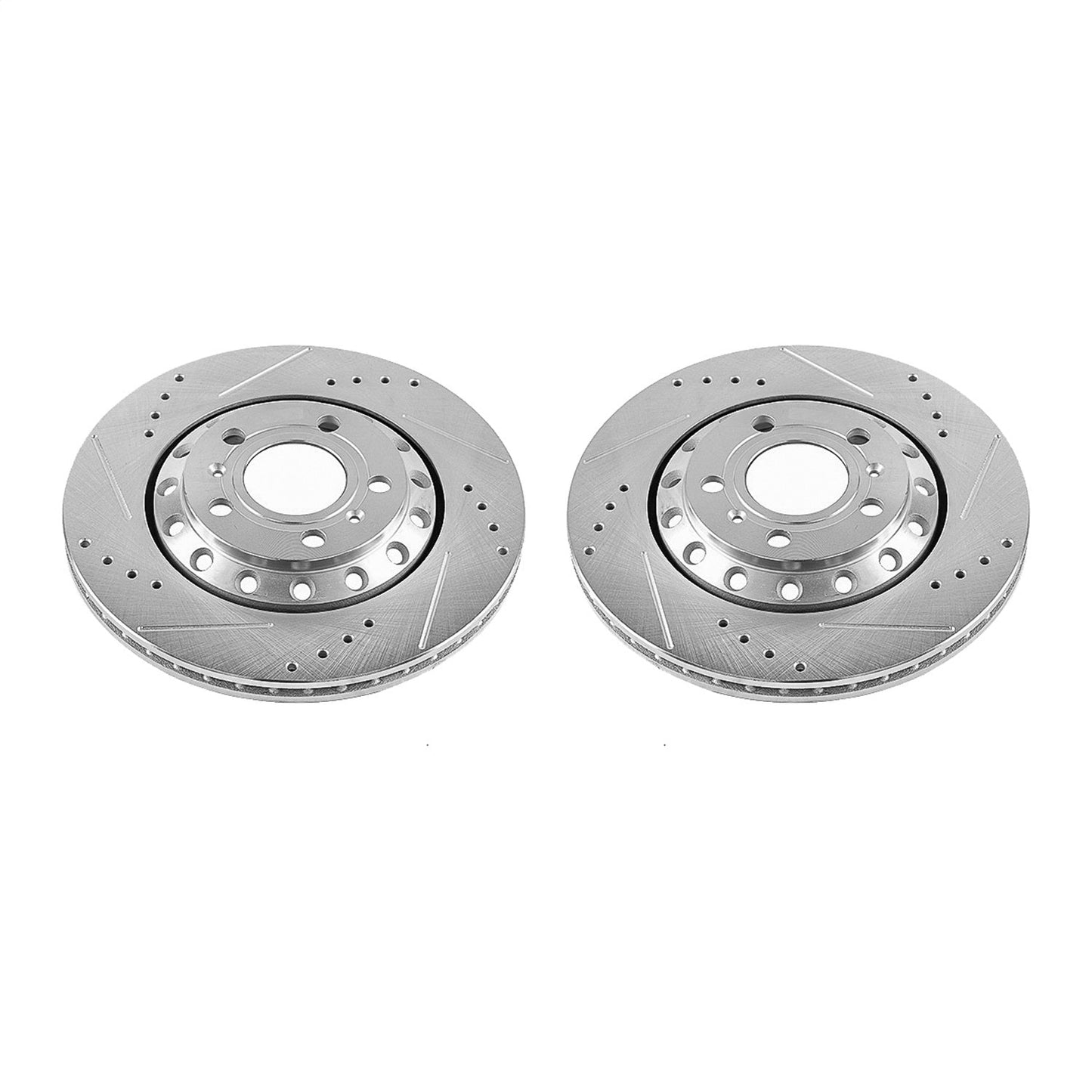 PowerStop Drilled & Slotted Rear Rotors | Audi A8 Quattro (03-10) (EBR1010XPR)