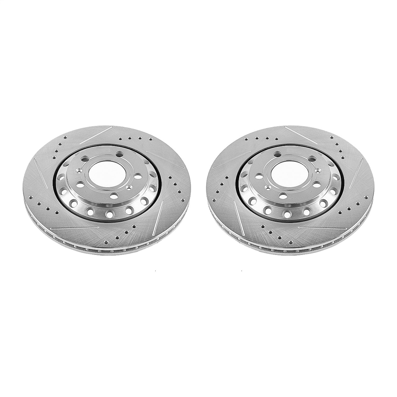 PowerStop Drilled & Slotted Rear Rotors | Audi A8 Quattro (03-10) (EBR1010XPR)