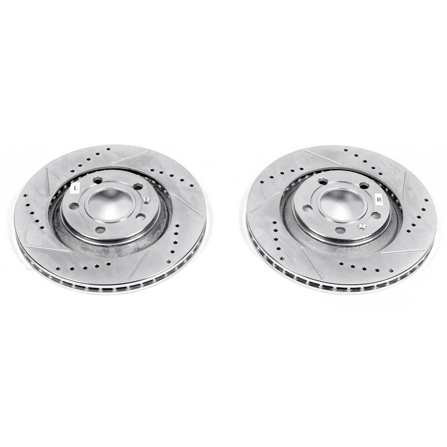 PowerStop Rear Drilled & Slotted Rotors | Audi S4 (04-09) (EBR1014XPR)