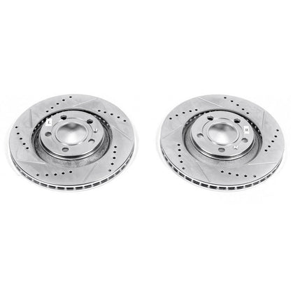 PowerStop Rear Drilled & Slotted Rotors | Audi S4 (04-09) (EBR1014XPR)