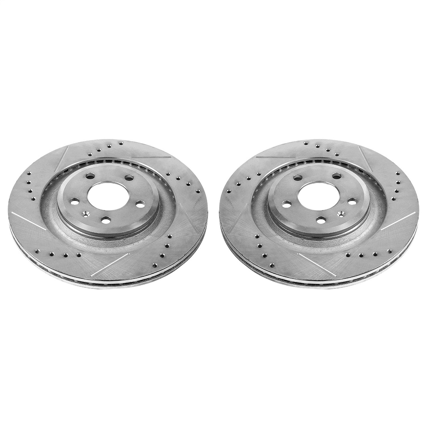 PowerStop Drilled & Slotted Rear Rotors Pair | Audi S4 (10-11) (EBR1015XPR)