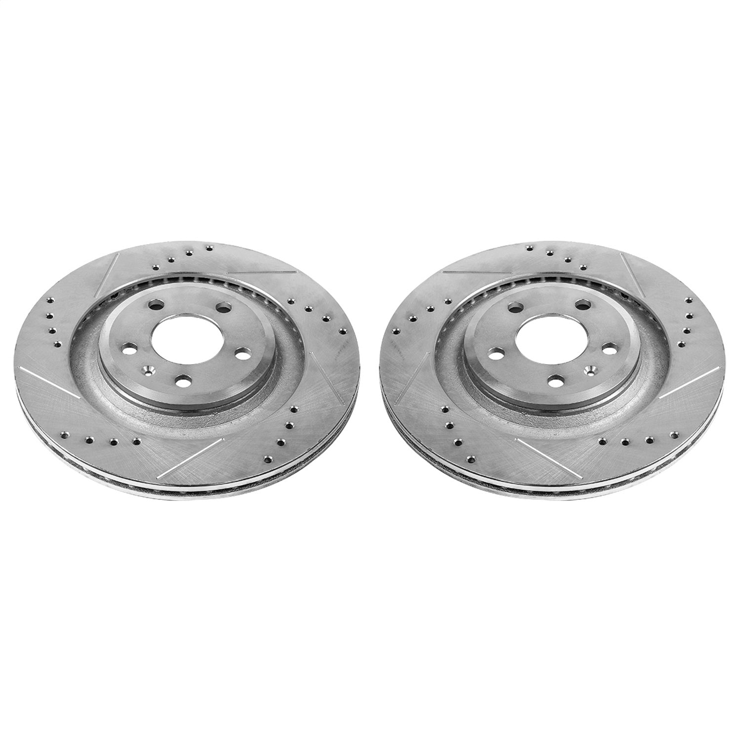 PowerStop Drilled & Slotted Rear Rotors Pair | Audi S4 (10-11) (EBR1015XPR)