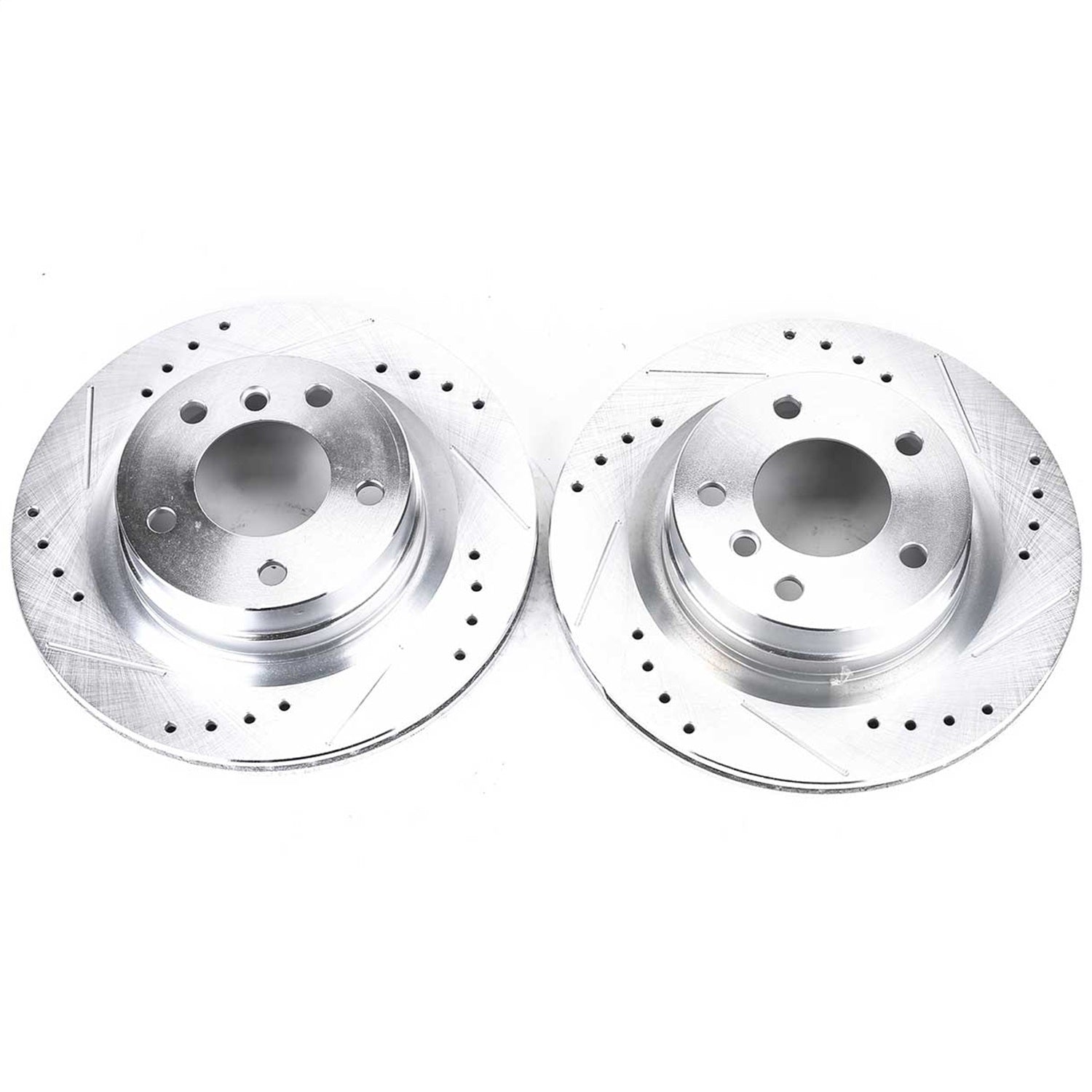 PowerStop Drilled & Slotted Rear Rotors | BMW 325i (06) (EBR1020XPR)
