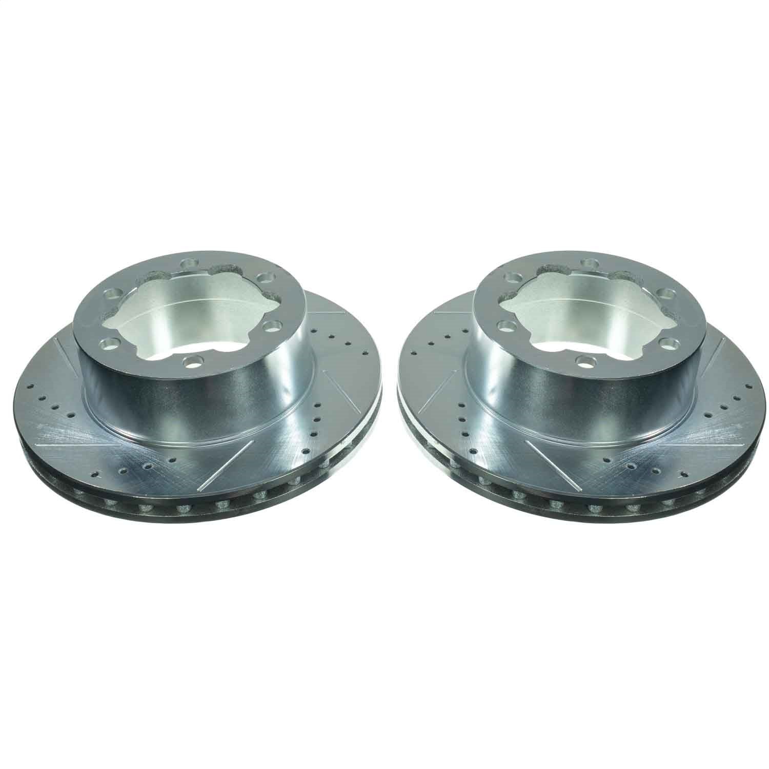 PowerStop Drilled & Slotted Rear Rotor Pair | Mercedes-Benz Sprinter 4500 (EBR1037XPR)
