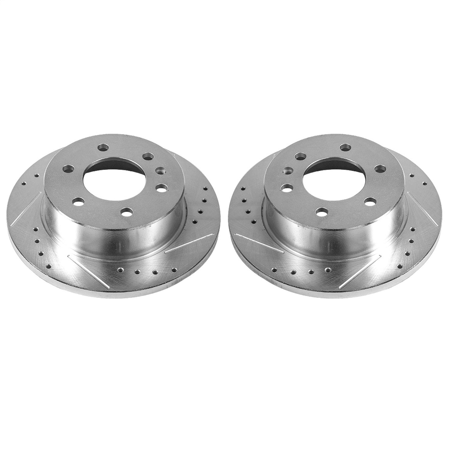 PowerStop Drilled & Slotted Rear Rotors | Dodge Sprinter 2500 (07-09) (EBR1038XPR)