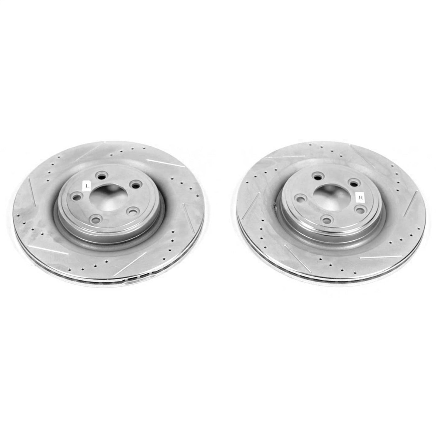 PowerStop Drilled & Slotted Rear Rotors | Jaguar S-Type (06-08) (EBR1042XPR)