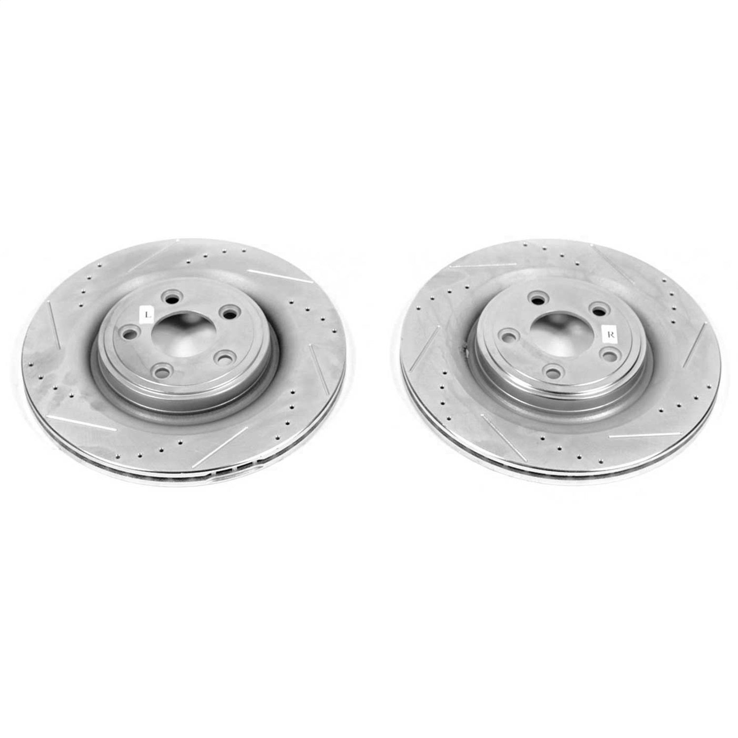 PowerStop Drilled & Slotted Rear Rotors | Jaguar S-Type (06-08) (EBR1042XPR)