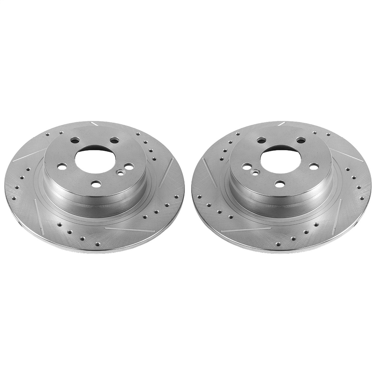PowerStop Drilled & Slotted Rear Rotors Pair | Mercedes-Benz C250 (12-16) (EBR1047XPR)