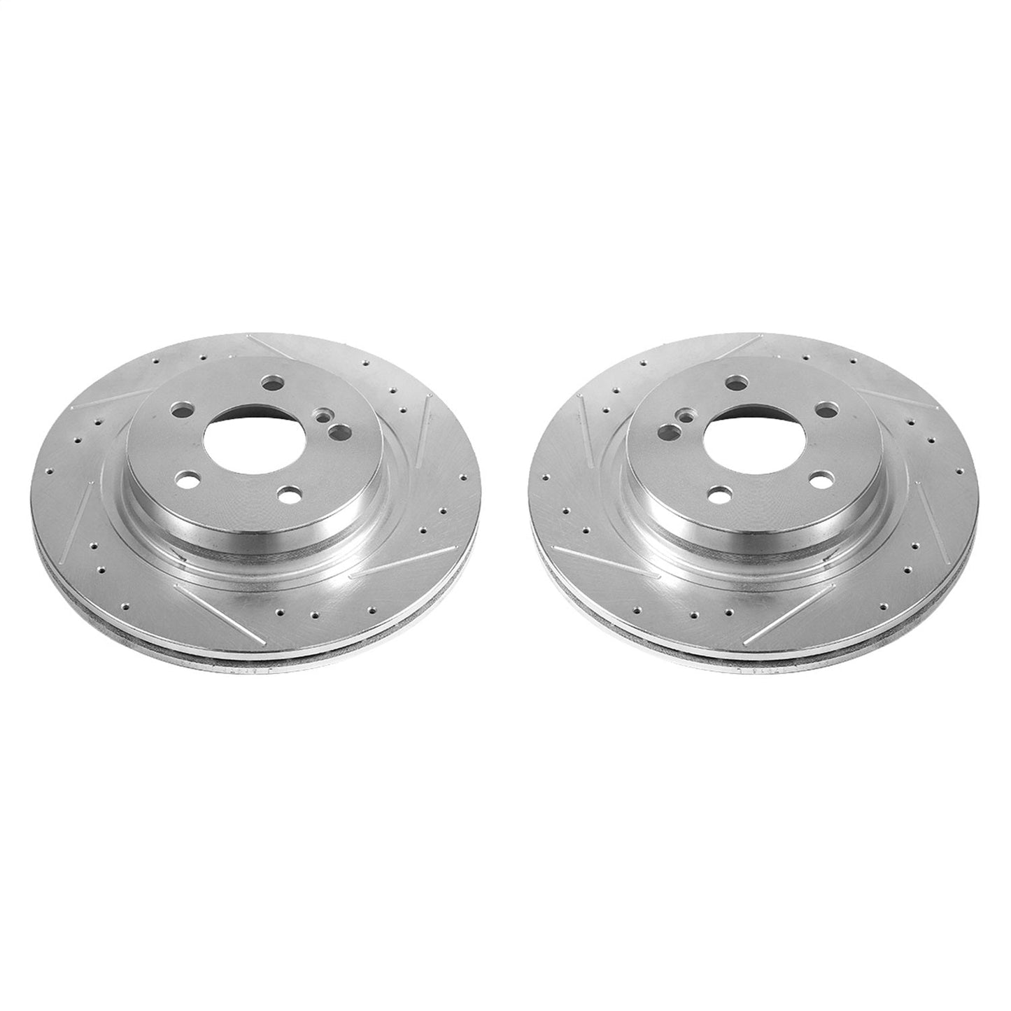 PowerStop Drilled & Slotted Rear Rotors | Mercedes-Benz C250 (12-16) (EBR1048XPR)
