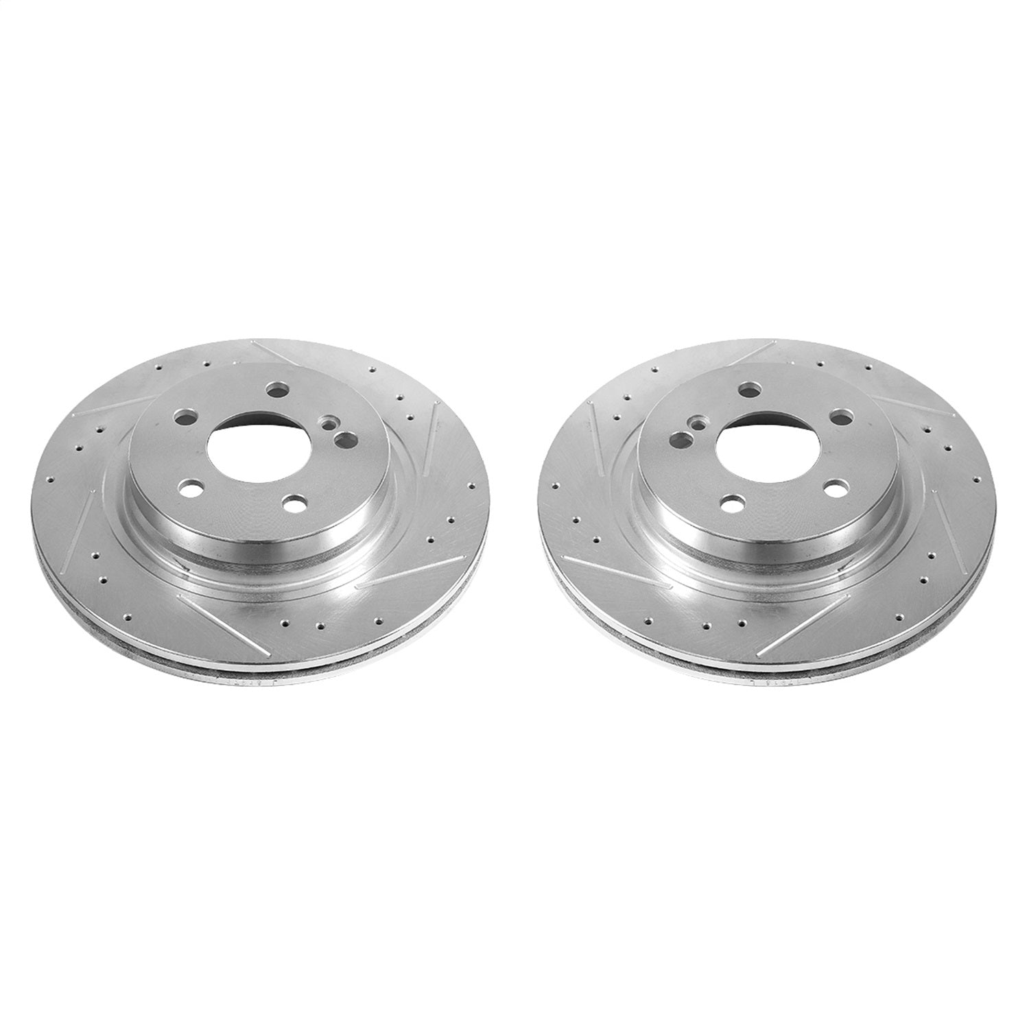 PowerStop Drilled & Slotted Rear Rotors | Mercedes-Benz C250 (12-16) (EBR1048XPR)