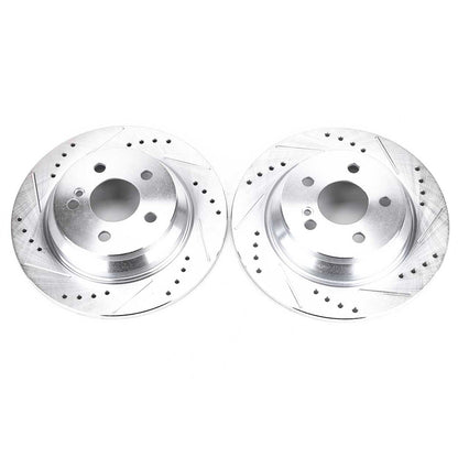 PowerStop Rear Evolution Drilled & Slotted Rotors | Mercedes-Benz CL550 (07-08) (EBR1049XPR)