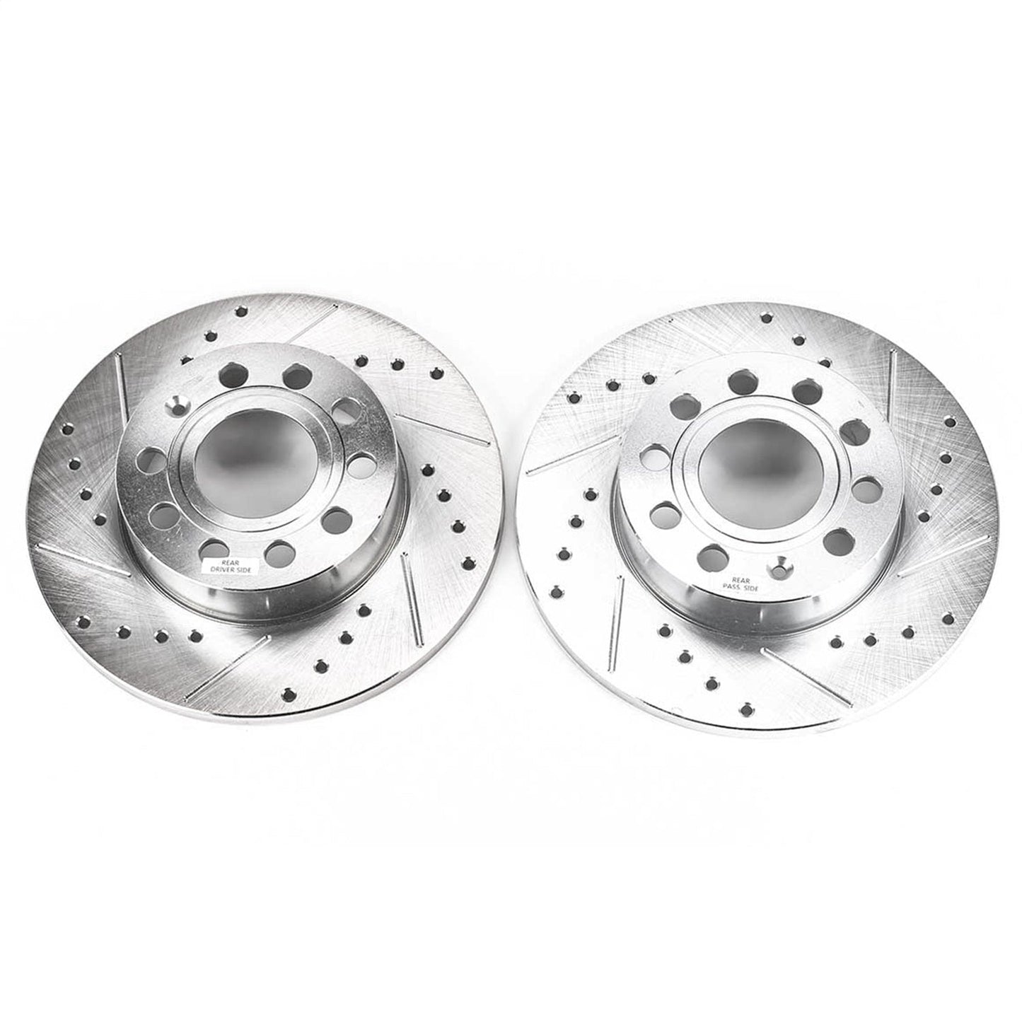 PowerStop Drilled & Slotted Rear Rotors | Audi A3 (08) (EBR1069XPR)