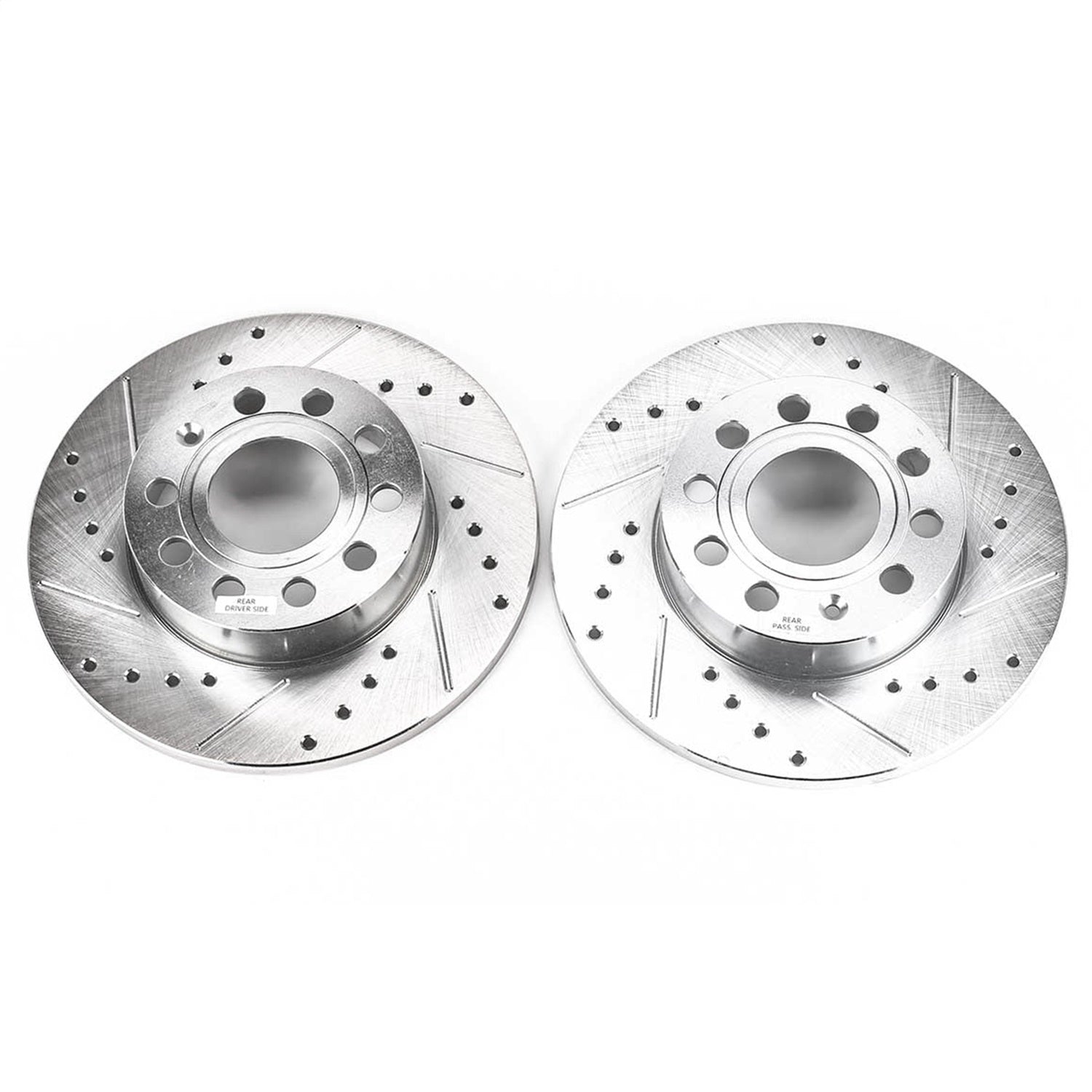 PowerStop Drilled & Slotted Rear Rotors | Audi A3 (08) (EBR1069XPR)