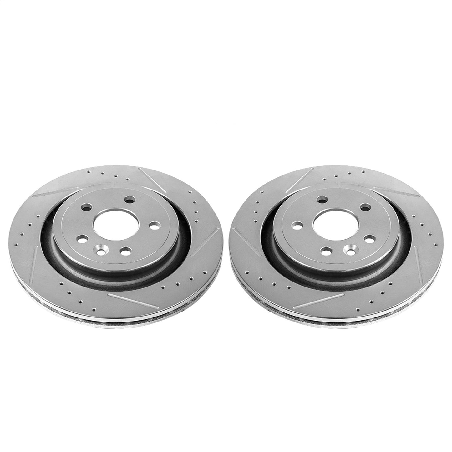 PowerStop Rear Evolution Drilled & Slotted Rotors - Pair | Volvo S60 (11-18) (EBR1073XPR)
