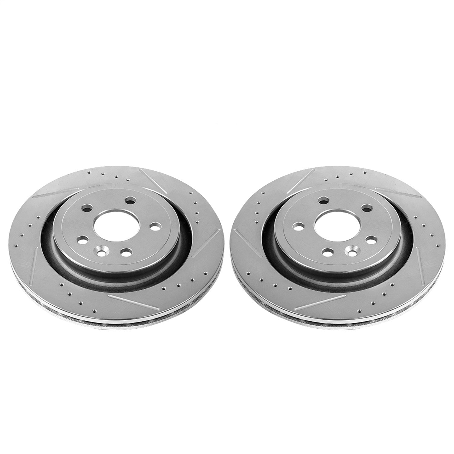 PowerStop Rear Evolution Drilled & Slotted Rotors - Pair | Volvo S60 (11-18) (EBR1073XPR)