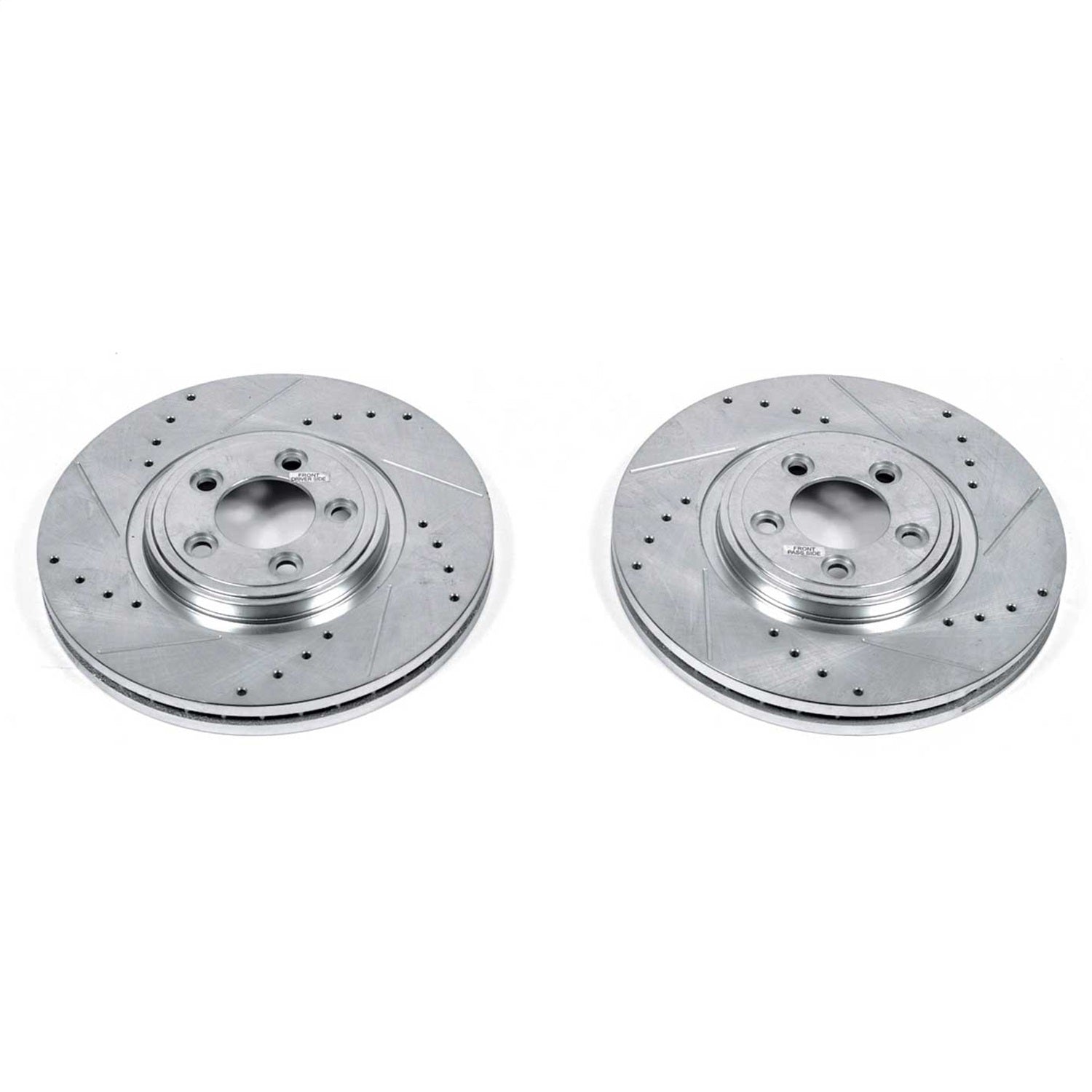 PowerStop Front Evolution Drilled & Slotted Rotors - Pair | Jaguar S-Type (06-08) (EBR1082XPR)