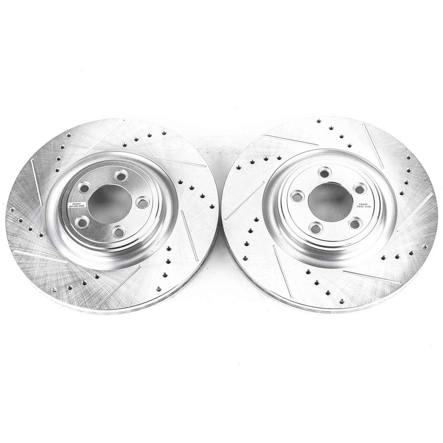 PowerStop Front Evolution Drilled & Slotted Rotors - Pair | Jaguar F-Type (14-19) (EBR1083XPR)