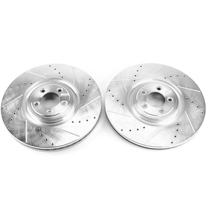 PowerStop Drilled & Slotted Front Rotor Pair | Jaguar XKR-S (12-15) (EBR1089XPR)