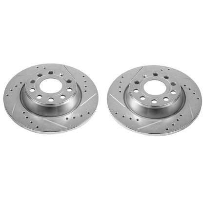 PowerStop Rear Drilled & Slotted Rotors | Audi Q3 (15) (EBR1202XPR)