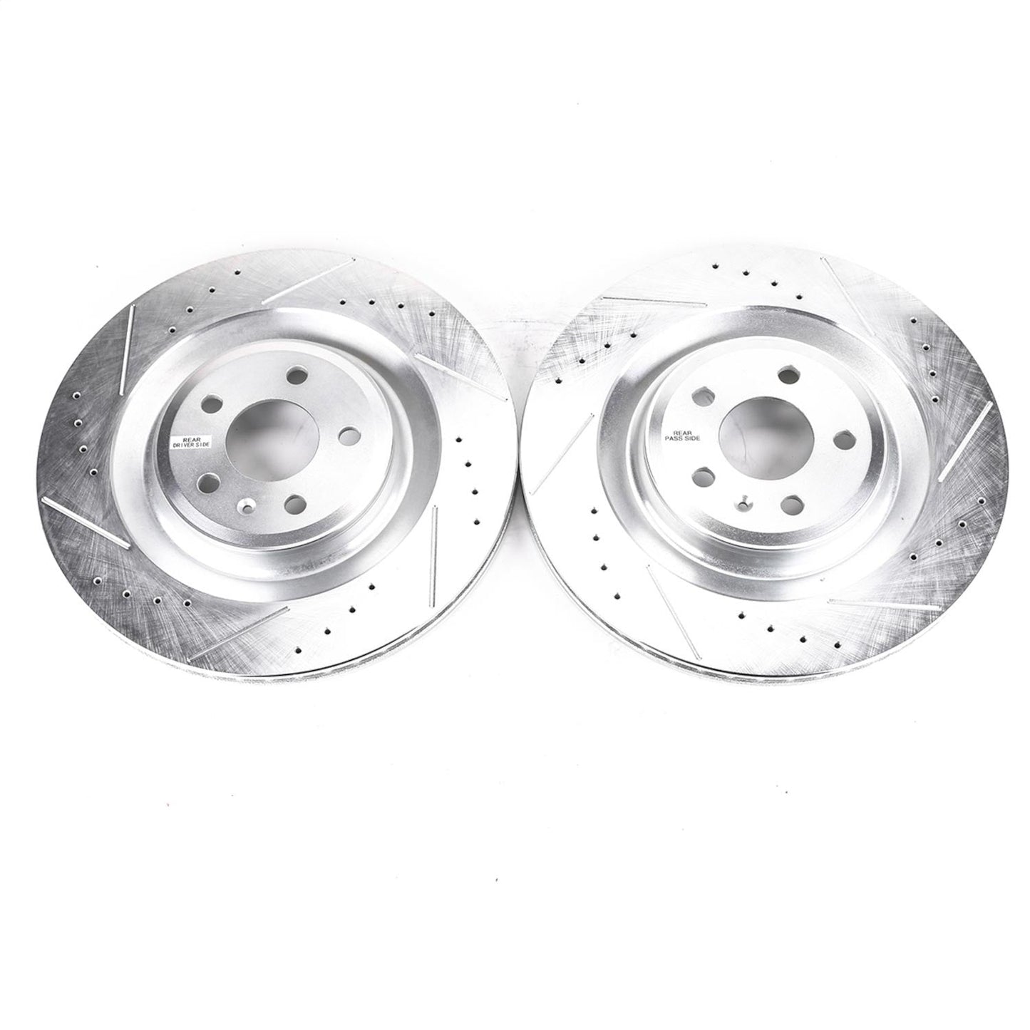 PowerStop Drilled & Slotted Rear Rotors | Audi A7 Quattro (16-18) (EBR1205XPR)