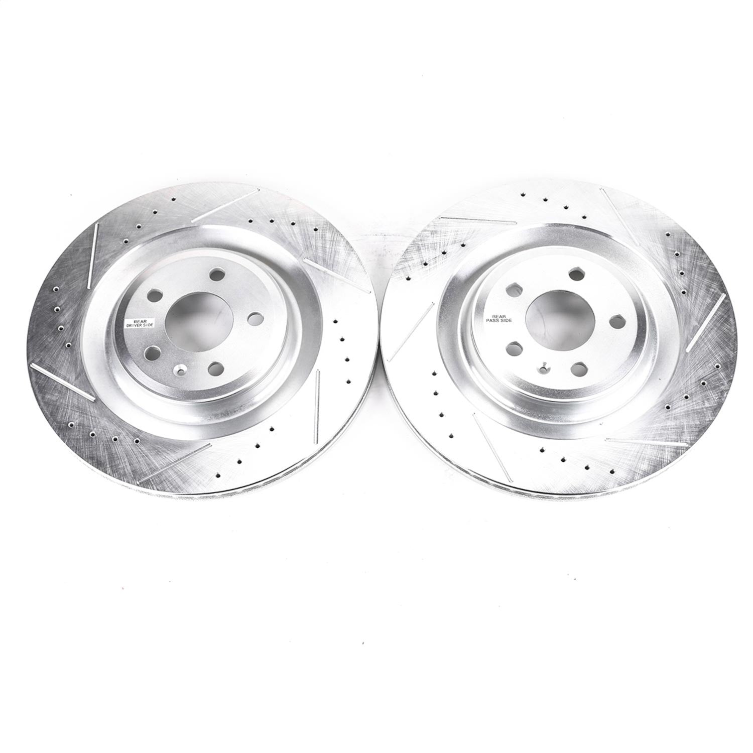PowerStop Drilled & Slotted Rear Rotors | Audi A7 Quattro (16-18) (EBR1205XPR)