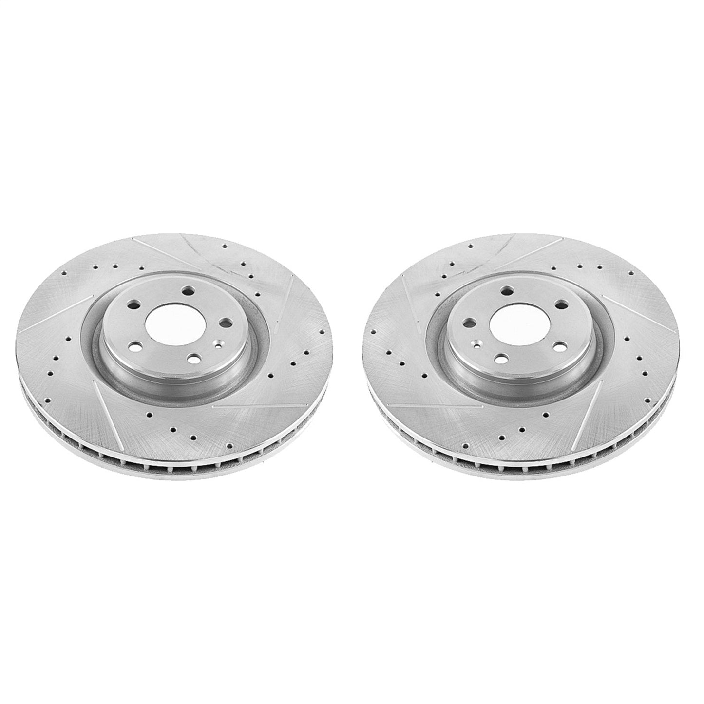 PowerStop Drilled & Slotted Front Rotors | Audi A6 (17-18) (EBR1206XPR)