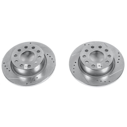 PowerStop Drilled & Slotted Front or Rear Rotors - Pair | Volkswagen Eos (16) (EBR1207XPR)