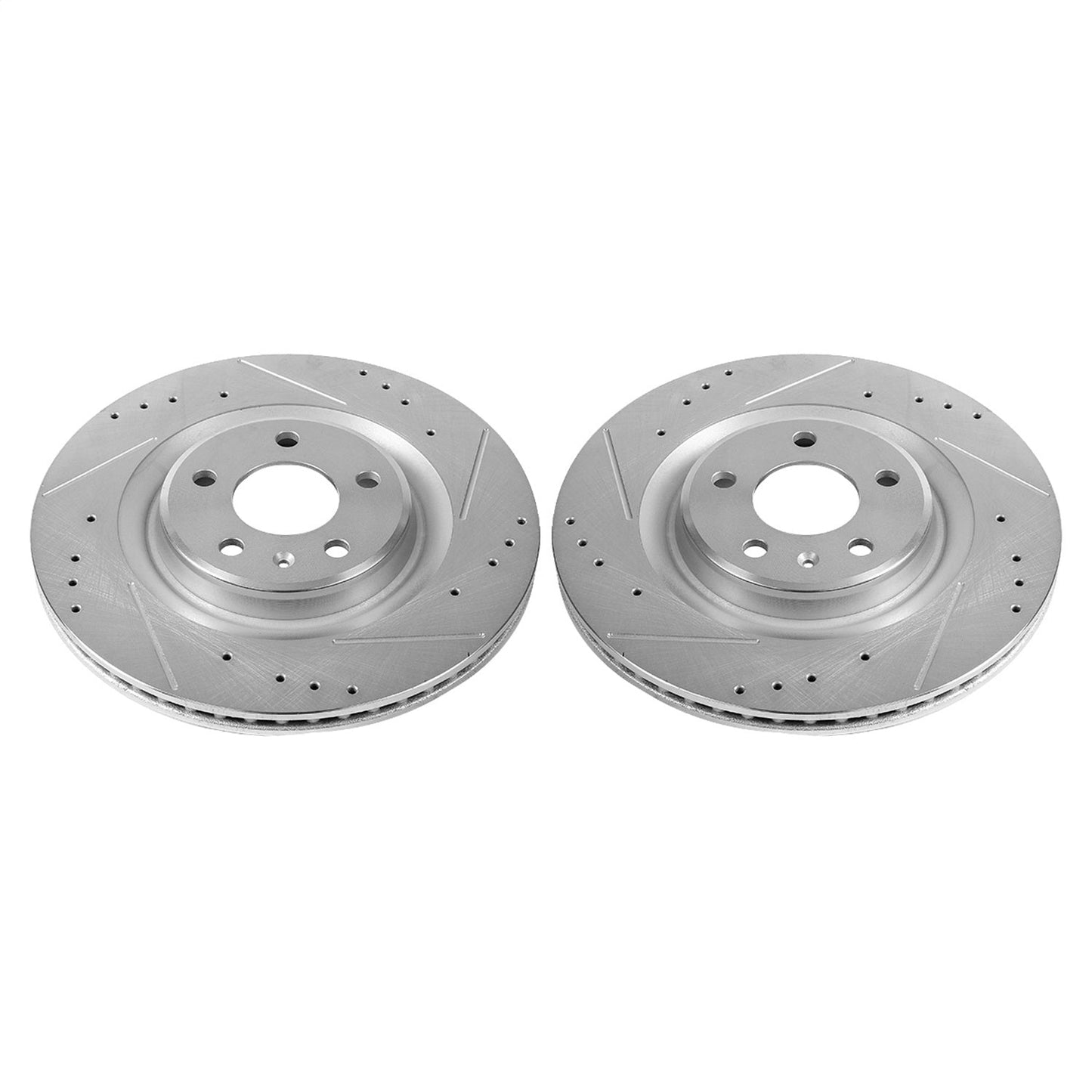 PowerStop Drilled & Slotted Rear Rotors | Audi A4 (17-19) (EBR1209XPR)