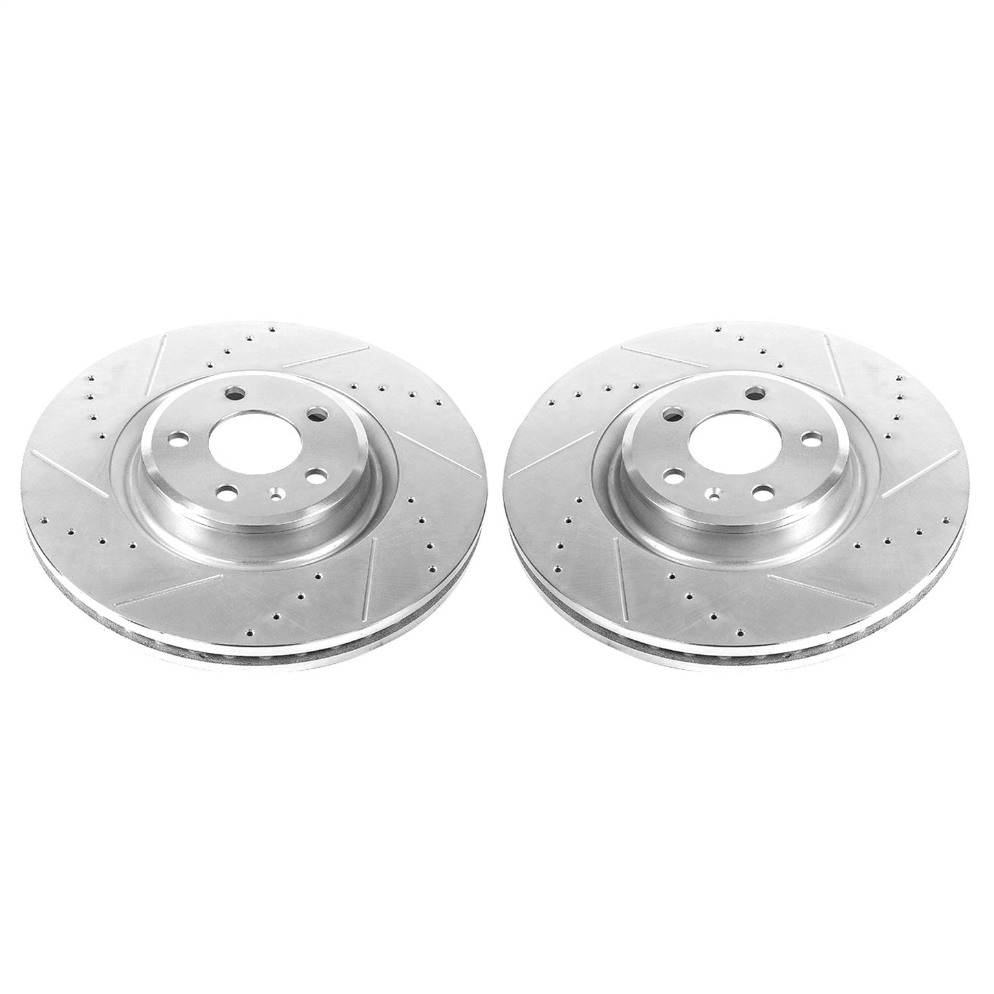 PowerStop Front Evolution Drilled & Slotted Rotors - Pair | Audi A6 (14-18) (EBR1210XPR)