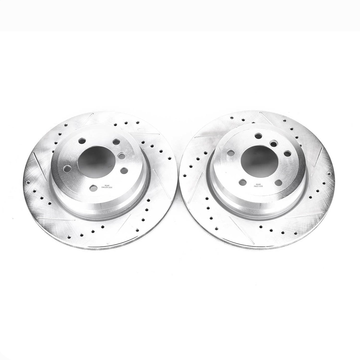 PowerStop Drilled & Slotted Rear Rotors | BMW 135i (08-13) (EBR1217XPR)