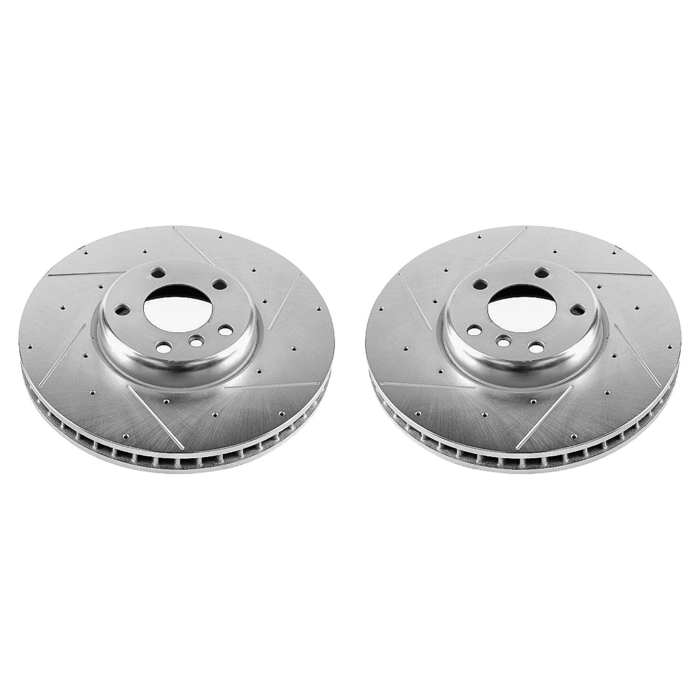 PowerStop Drilled & Slotted Front Rotors | BMW 535i GT (10-17) (EBR1230XPR)