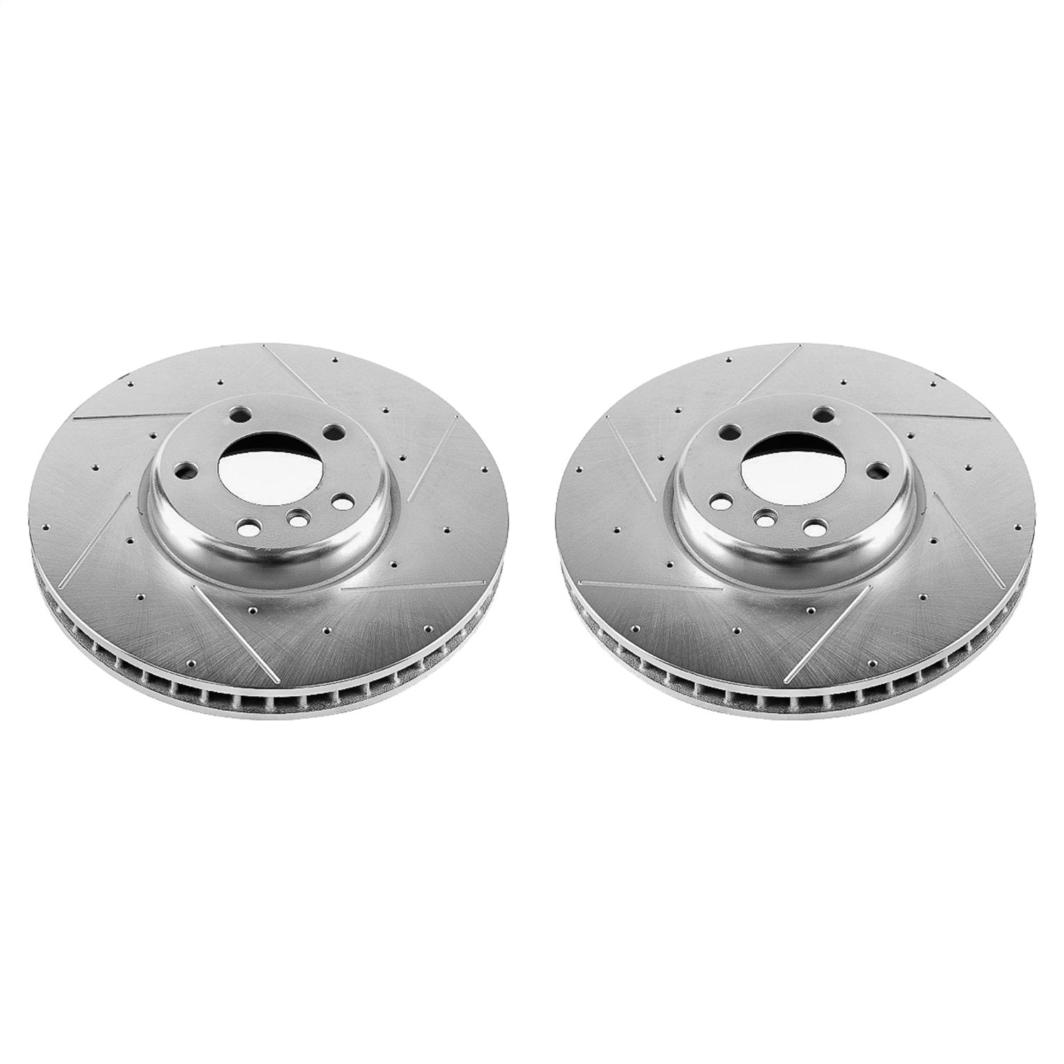 PowerStop Drilled & Slotted Front Rotors | BMW 535i GT (10-17) (EBR1230XPR)