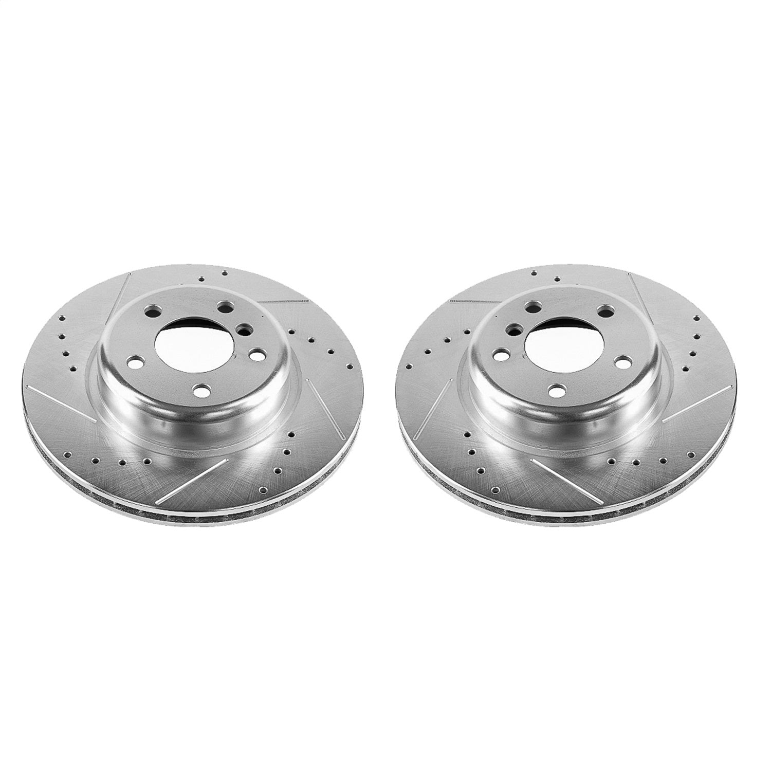 PowerStop Drilled & Slotted Front Rotors | BMW 528i (11-16) (EBR1234XPR)