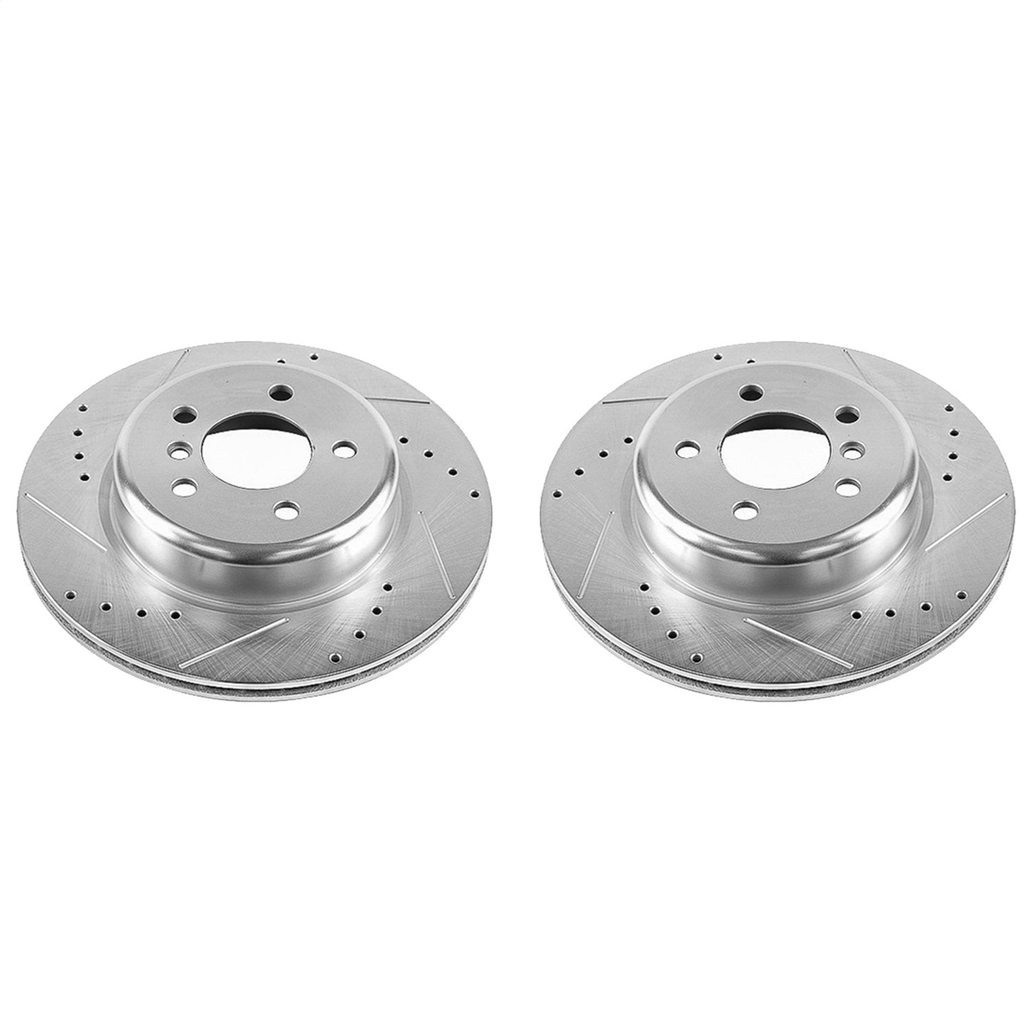 PowerStop Rear Evolution Drilled & Slotted Rotors - Pair | BMW 528i (11-16) (EBR1235XPR)