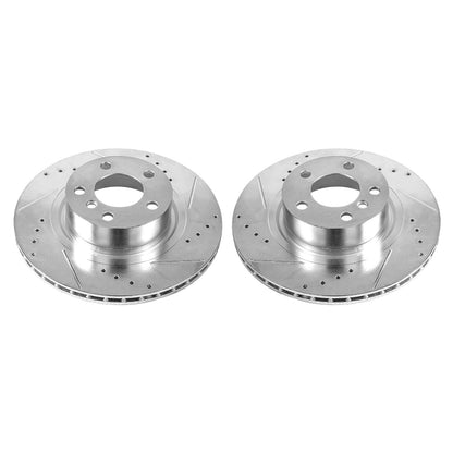 PowerStop Drilled & Slotted Rear Rotors | BMW X3 (11-17) (EBR1240XPR)