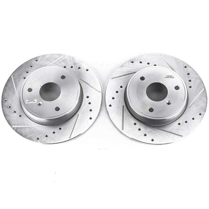 PowerStop Drilled & Slotted Front Rotors - Pair | Smart Fortwo (08-16) (EBR1261XPR)