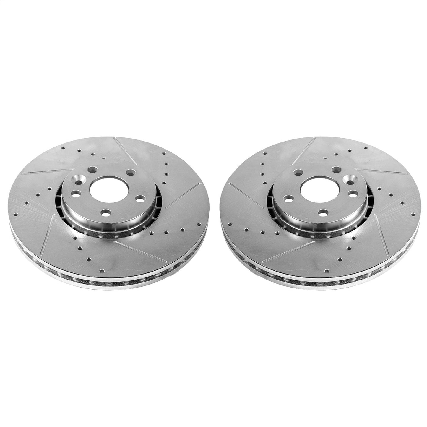 PowerStop Front Evolution Drilled & Slotted Rotors - Pair | Volvo V70 (EBR1283XPR)