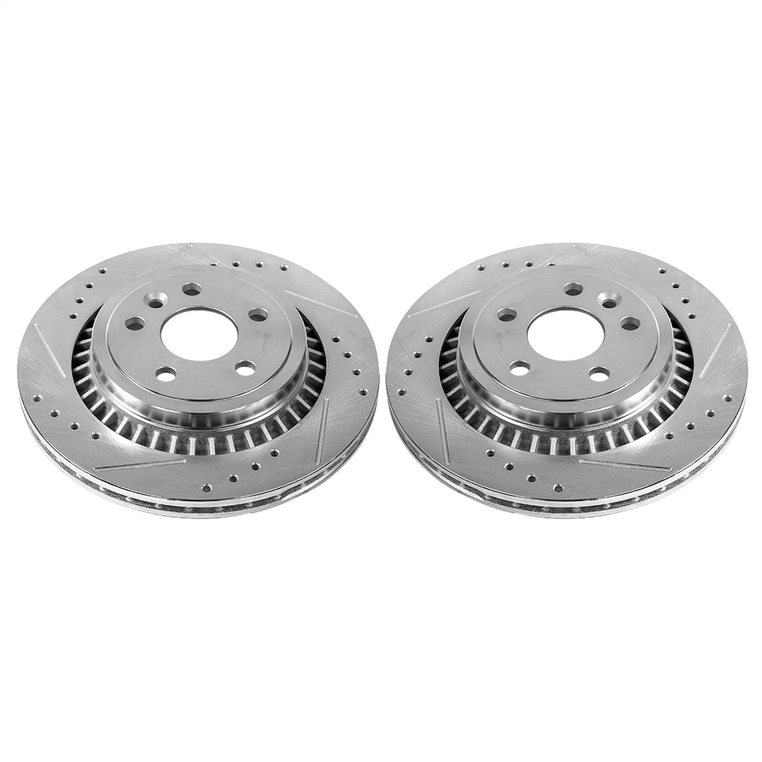 PowerStop Drilled & Slotted Rear Rotors | Volvo XC60 (10-17) (EBR1284XPR)